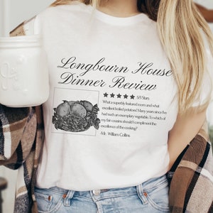 Camiseta de patatas hervidas excelente, sudadera de Orgullo y prejuicio, regalos de Jane Austen, camiseta Cottage Core, Light Academia, regalo para amantes de los libros