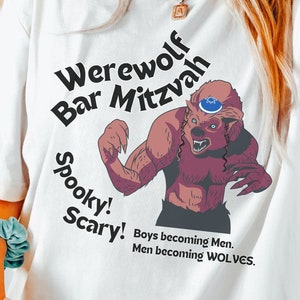 Geschenk für 30 Rock Fan, Werwolf Bar Mitzwa, Tracy Jordan Zitat, lustiges 30 Rock TV-Show Geschenk, Unisex Soft Shirt, gruselig gruselig