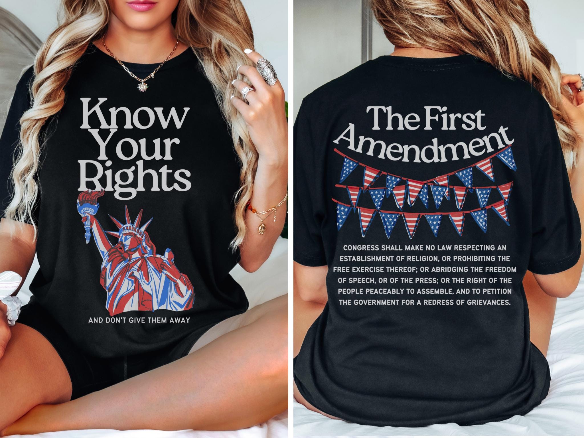 Fourth of July Shirt Know Your Rights Shirt First Amendment Shirt This ...