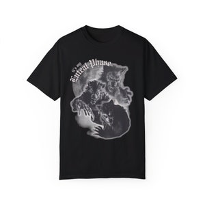 Chemise loup-garou phase lutéale - T-shirt drôle pleine lune couleurs confort image 8