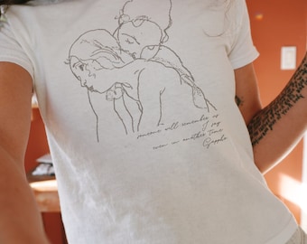 Sappho Poet Shirt: Y2k Literary Pride Tee