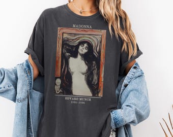 エドヴァルド・ムンク マドンナ シャツ - 快適な色彩のアート史Tシャツ