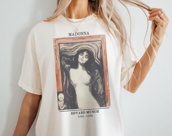エドヴァルド・ムンク マドンナ シャツ - 快適な色彩のアート史Tシャツ