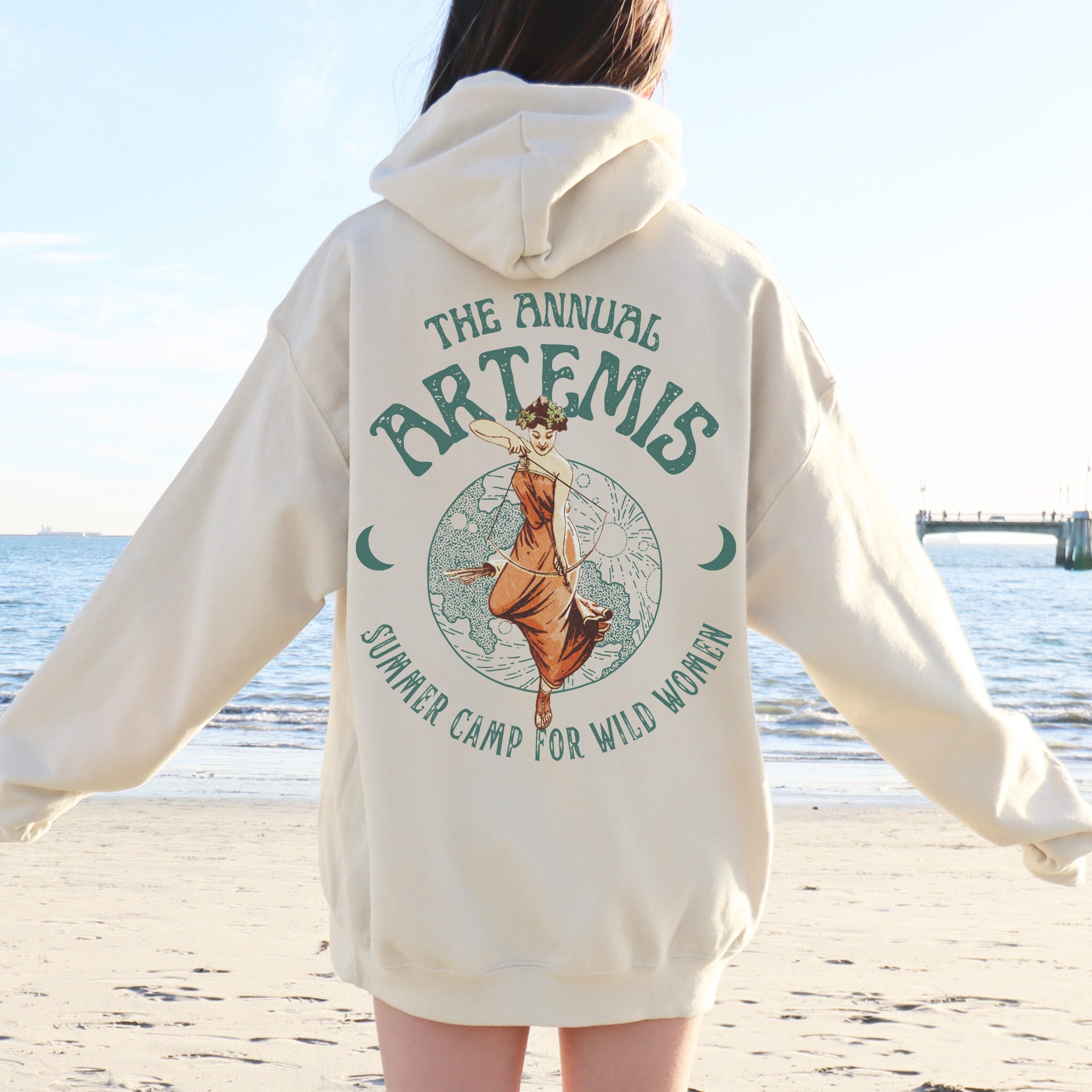 Artemis Greek Goddess Hoodie: Summer Camp for Wild Women - Etsy