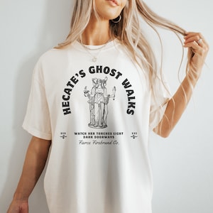Hecate Shirt, Comfort Colors Hecate Ghost Walks Shirt Light Academia Greek Mythology Goddess Feminist Dark Academia Bookish Things