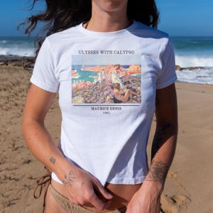 Ulysses with Calypso Shirt Y2k Cropped Tee Maurice Denis Art Shirt Museum Art Shirt Art History Gift James Joyce Shirt 90s Tee Modern Art