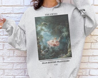 The Swing Sweatshirt Unisex Fragonard French Painter Sweater Unisex Rococo Art Shirt Gift Art History Light Academia Artsy Aesthetic