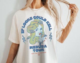 Medusa Tour Shirt: Comfort Farben griechische Mythologie T-Shirt