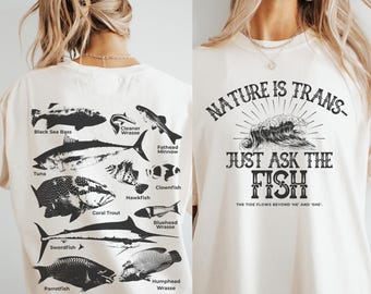 Nature Is Trans Comfort Colors Shirt - Protect Trans Rights & Youth