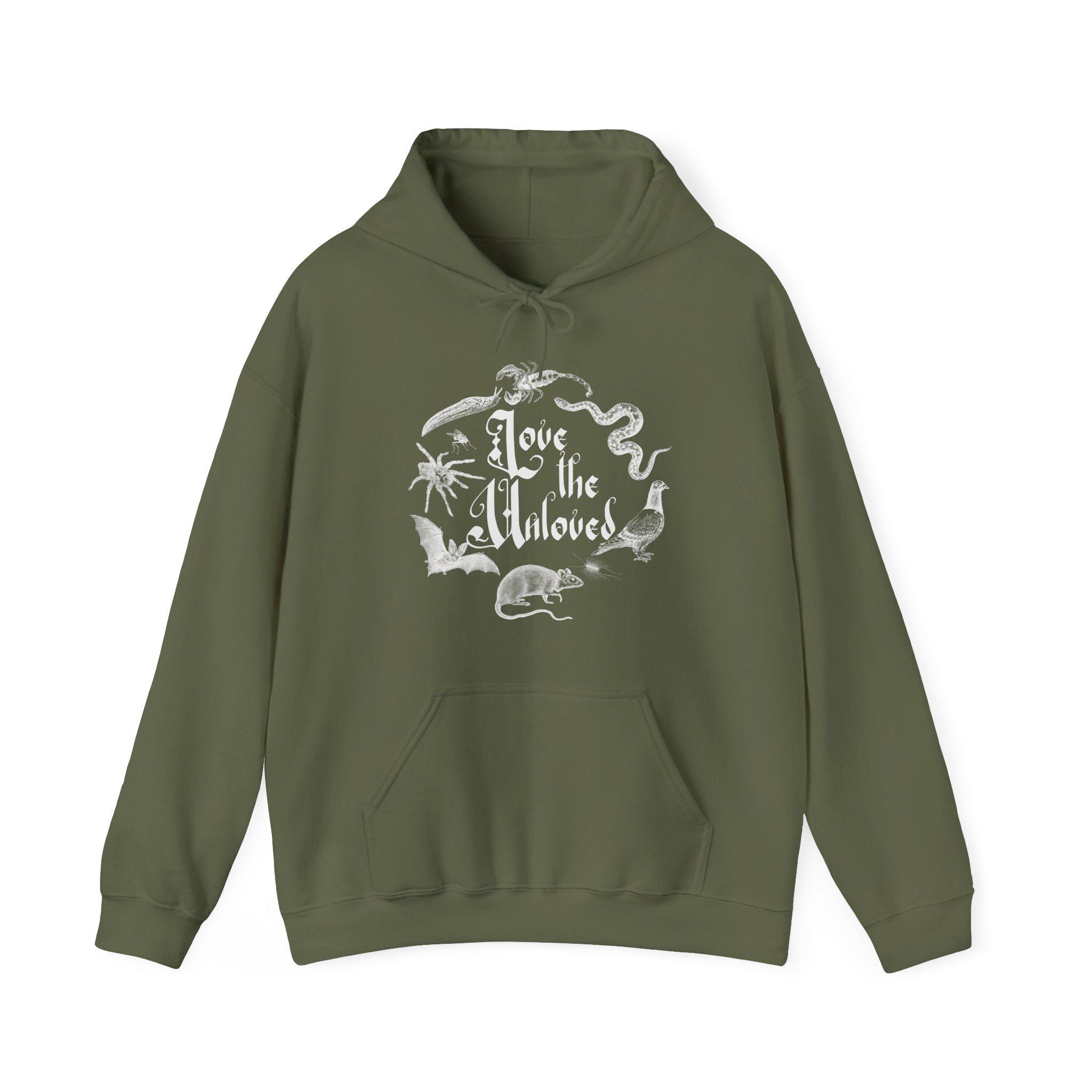 Love the Unloved Hoodie: Bug, Snake, Spider Graphic Pullover - Etsy