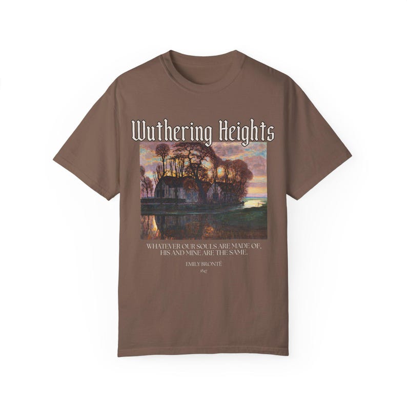 Wuthering Heights Comfort Colors Shirt: Emily Brontë Literary Gift image 10