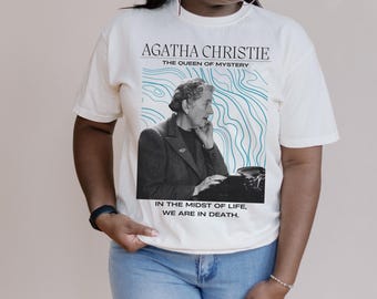 Agatha Christie Shirt: Queen of Mystery Comfort Colors Tee