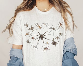 Spider Shirt: Goblincore Arachnid Entomology Tee