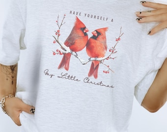 Queer Christmas Cardinals Shirt: Unisex Make the Yuletide Gay LGBTQIA+ Happy Holigays