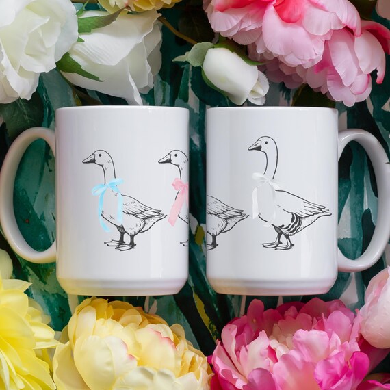 Trans Pride Silly Goose Mug: Trans Rights Ally Ceramic Coffee Cup