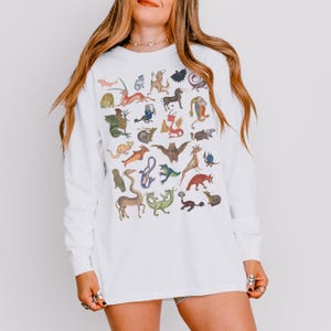 Marginalia Shirt Comfort Colors Medieval Animals Illuminated Manuscript Creatures Light Academia Bestiary Manticore Dragon Ugly Renaissance