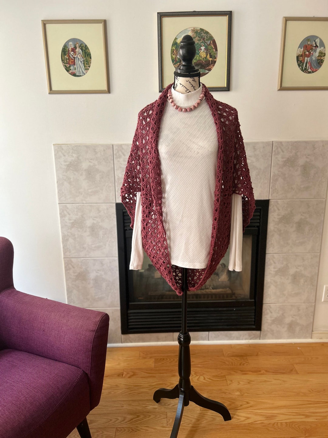 Cotton Crochet Shrug Etsy Canada