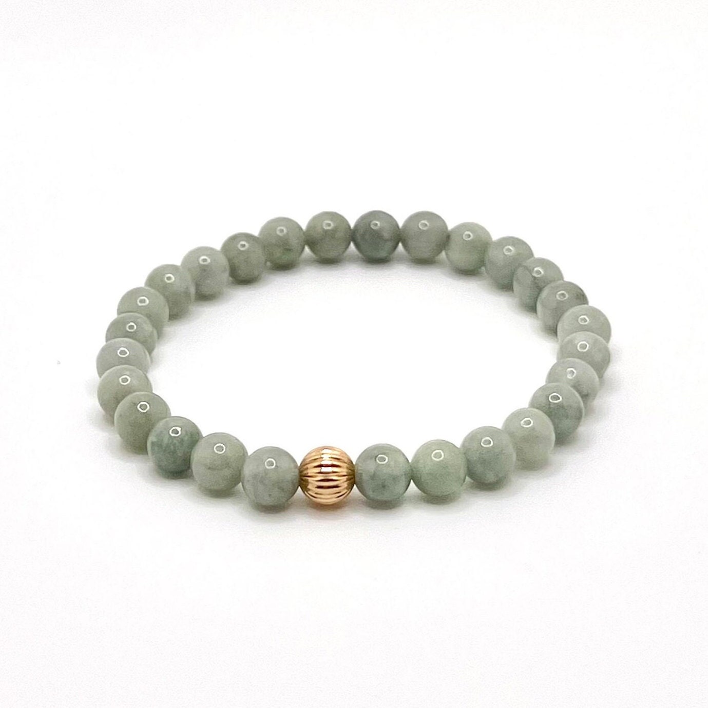 Green Burma Jade 14K Solid Gold Healing Gemstone Energy