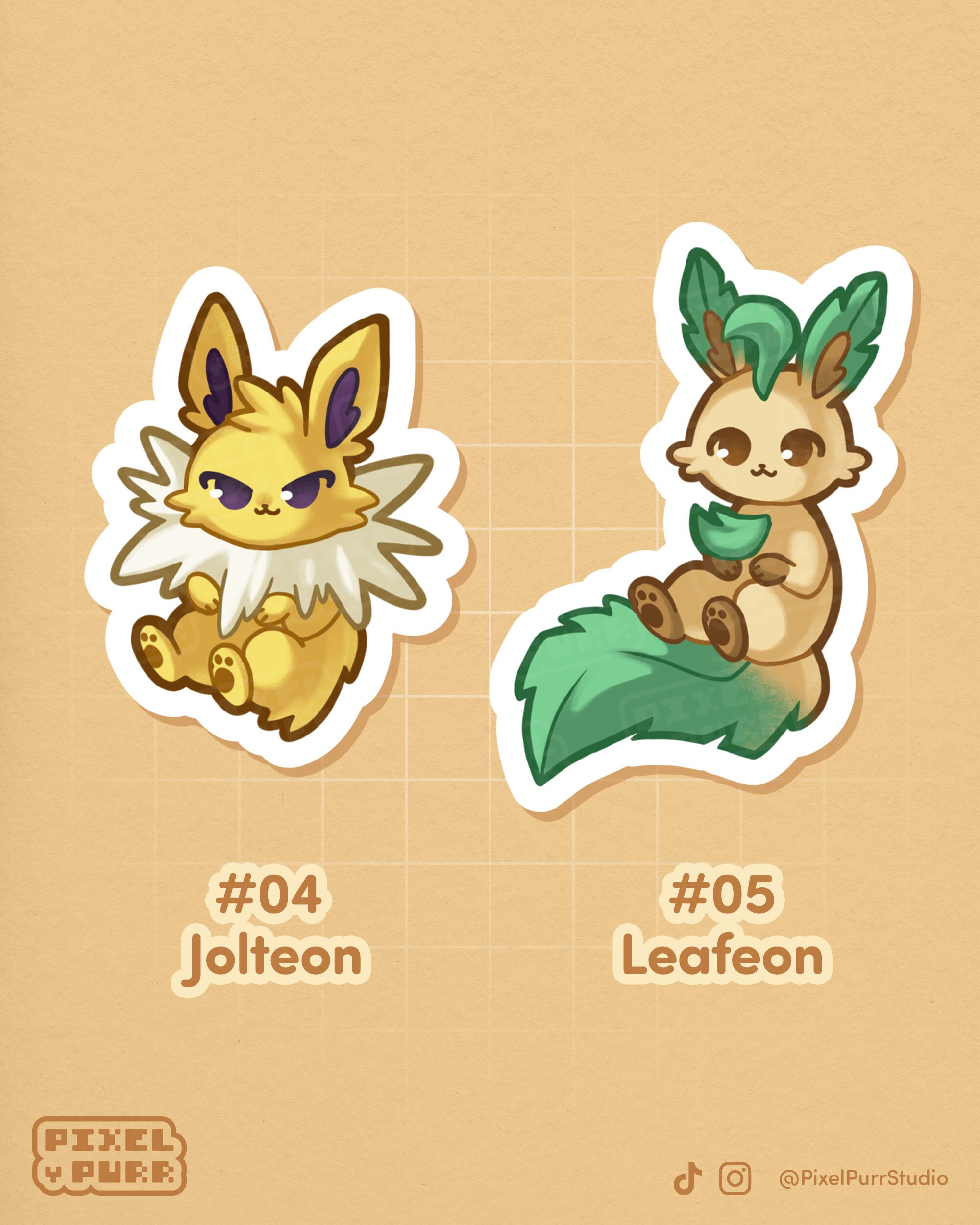 Eeveelution Vinyl Stickers || 9 Designs || Satin Smooth Matte ...