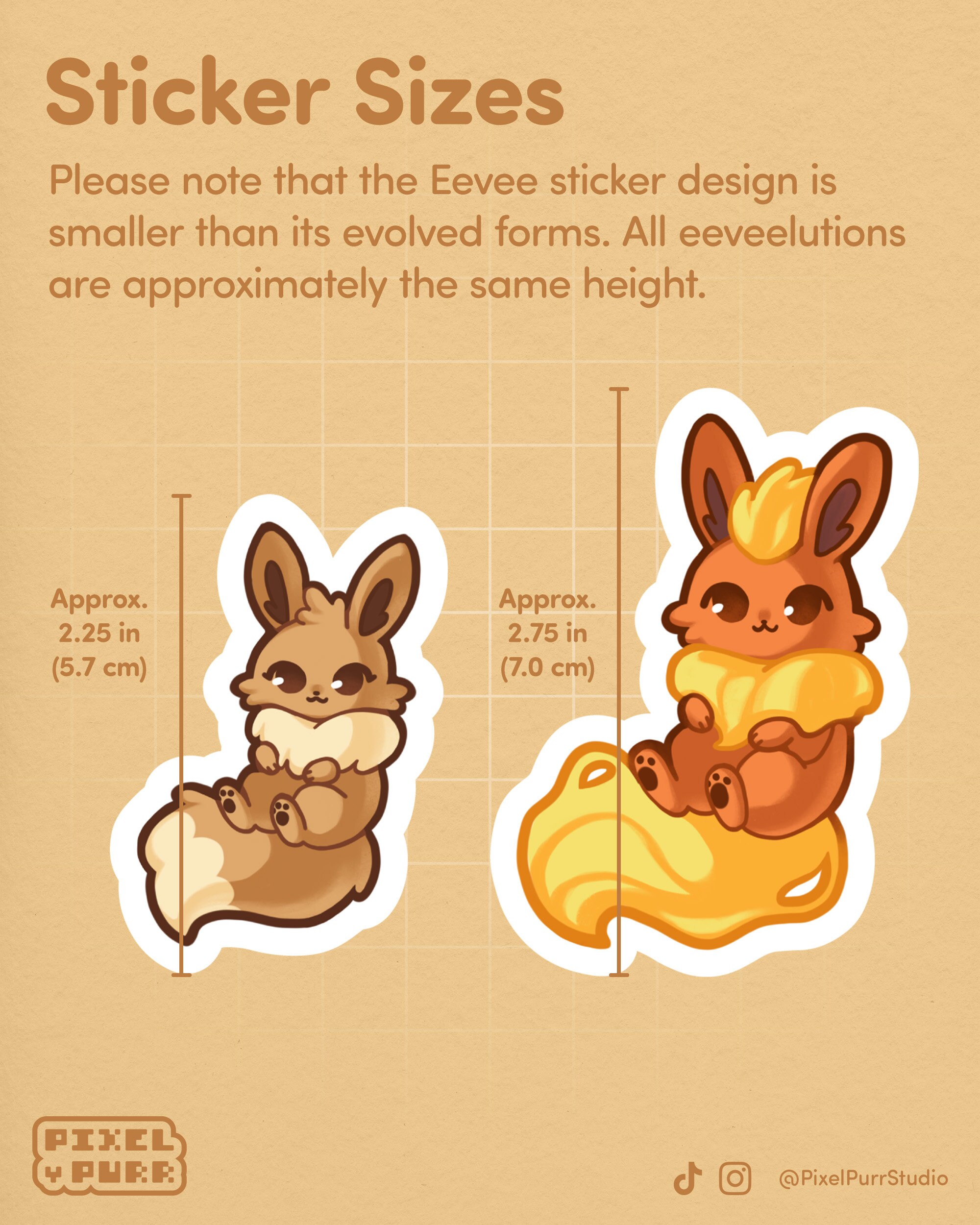 Eeveelution Vinyl Stickers || 9 Designs || Satin Smooth Matte ...
