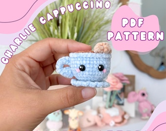Charlie Cappuccino | Coffee Crochet Pattern | Cute Crochet Pattern | Croissant
