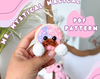 Mr. Mystical Magical Crochet Pattern | crum cookie | Birthday Gift | Cute Crochet Pattern | Pastery Crochet | Popstar Crochet | Girlie Bday