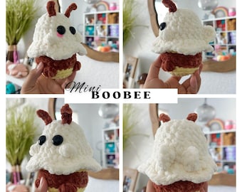 Mini BOObee crochet pattern | 2-in-1 | teddy boobee | Halloween crochet pattern | market-friendly crochet pattern | low-sew crochet pattern
