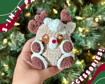 BUNDLE | Callie Cow 3-in-1 crochet pattern | holiday crochet pattern | Christmas crochet pattern | cute cow | gingerbread crochet
