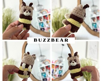 Buzz bear crochet pattern | bee crochet pattern | bear dressed as bee pattern