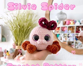 Silvie Spider crochet pattern | Halloween crochet pattern | Cute Halloween | Spooky Crochet | Easy Crochet | Spider Crochet Pattern