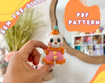 Silly Bear Crochet Pattern | Easy Crochet Pattern | Jester Crochet | Clown Bear | Clowncore gift
