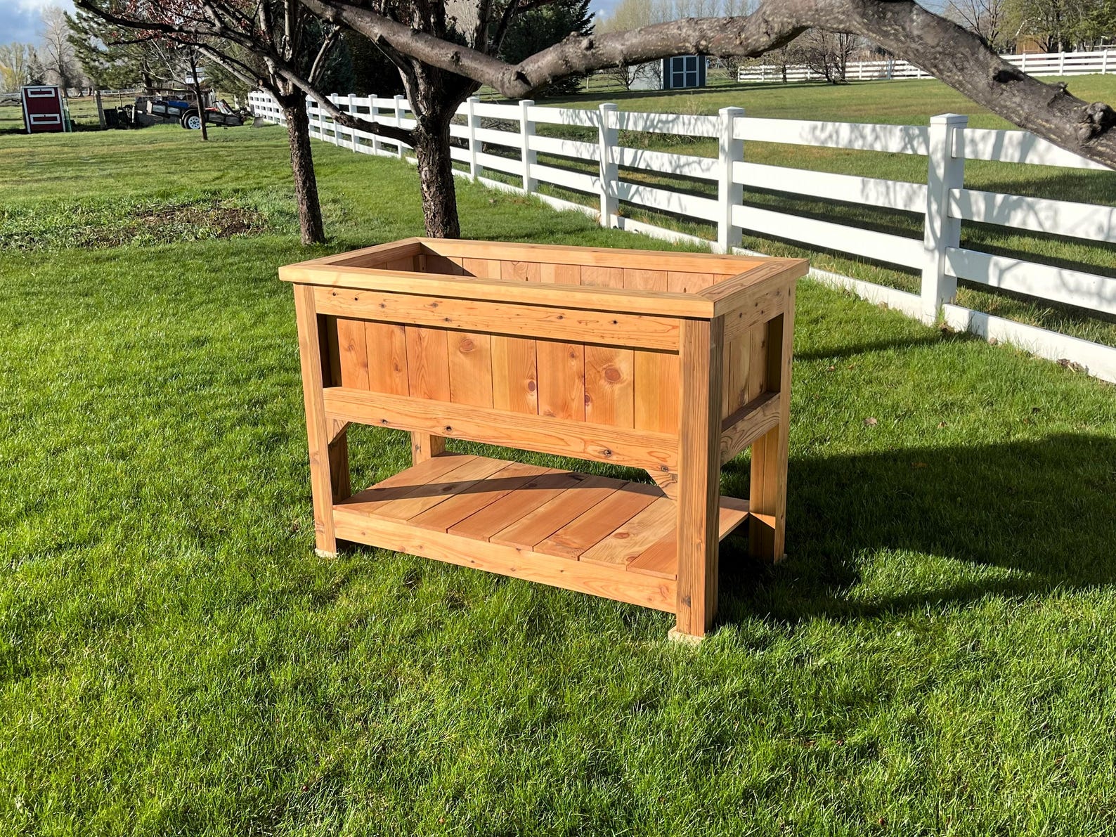 Cedar Raised Planter Box Plans | DIY Garden Bed (PDF) - Etsy