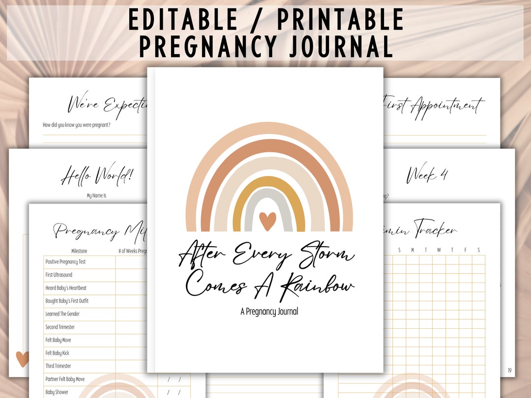 Pregnancy Journal Printable Pregnancy Journal Pregnancy Journal ...
