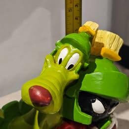 Vintage Looney Tunes Marvin the Martian & K9 Statue Figure Warner