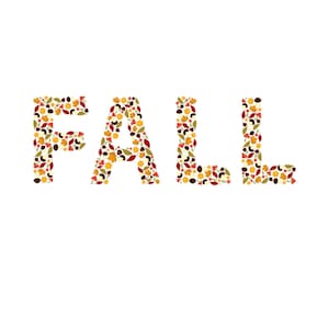 Herfstbladeren Letters T-shirt Design