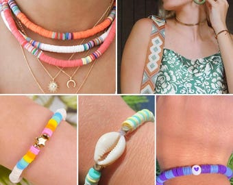 Clay Beads Bracelet Making Kit - 6100 Pcs | 24 Colors, Letter Beads & Charms | Friendship Bracelet Kit for Girls  Teens | DIY Jewelry Kit"