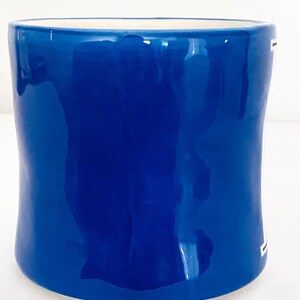 Anthropologie Colorway Monogram “L” Ceramic Blue Mug image 5