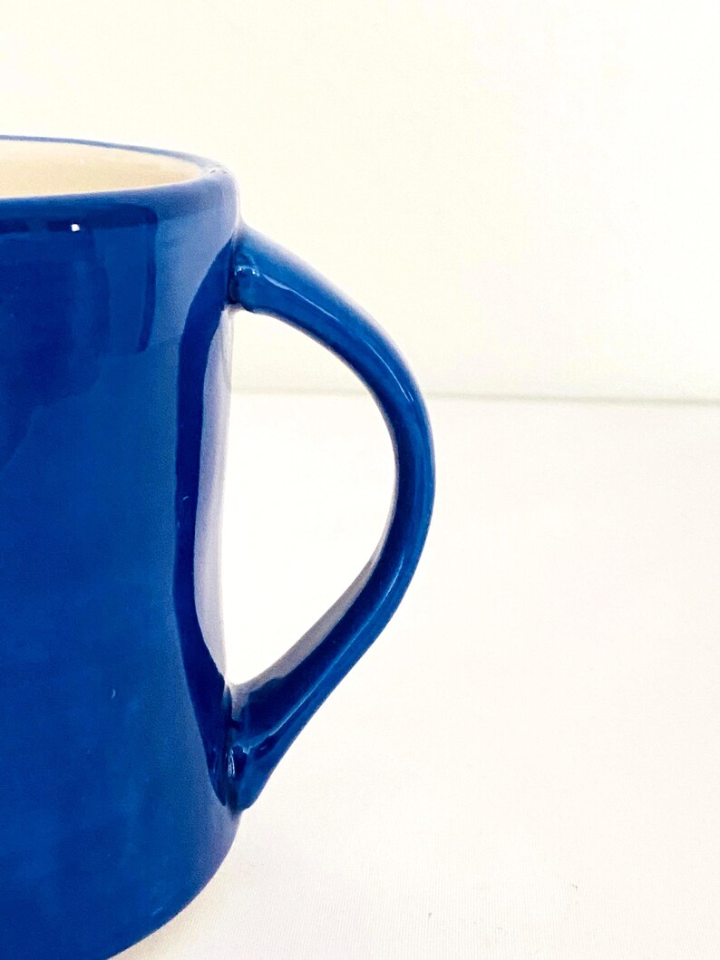 Anthropologie Colorway Monogram “L” Ceramic Blue Mug image 2