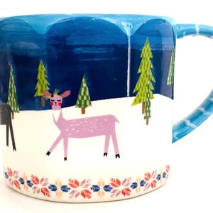 Festive Winter theme measuring cup mug