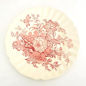 Pair Of The Kirkwood Red By Royal Dalton Dinner Plates