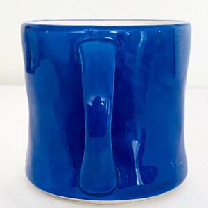 Anthropologie Colorway Monogram “L” Ceramic Blue Mug image 3