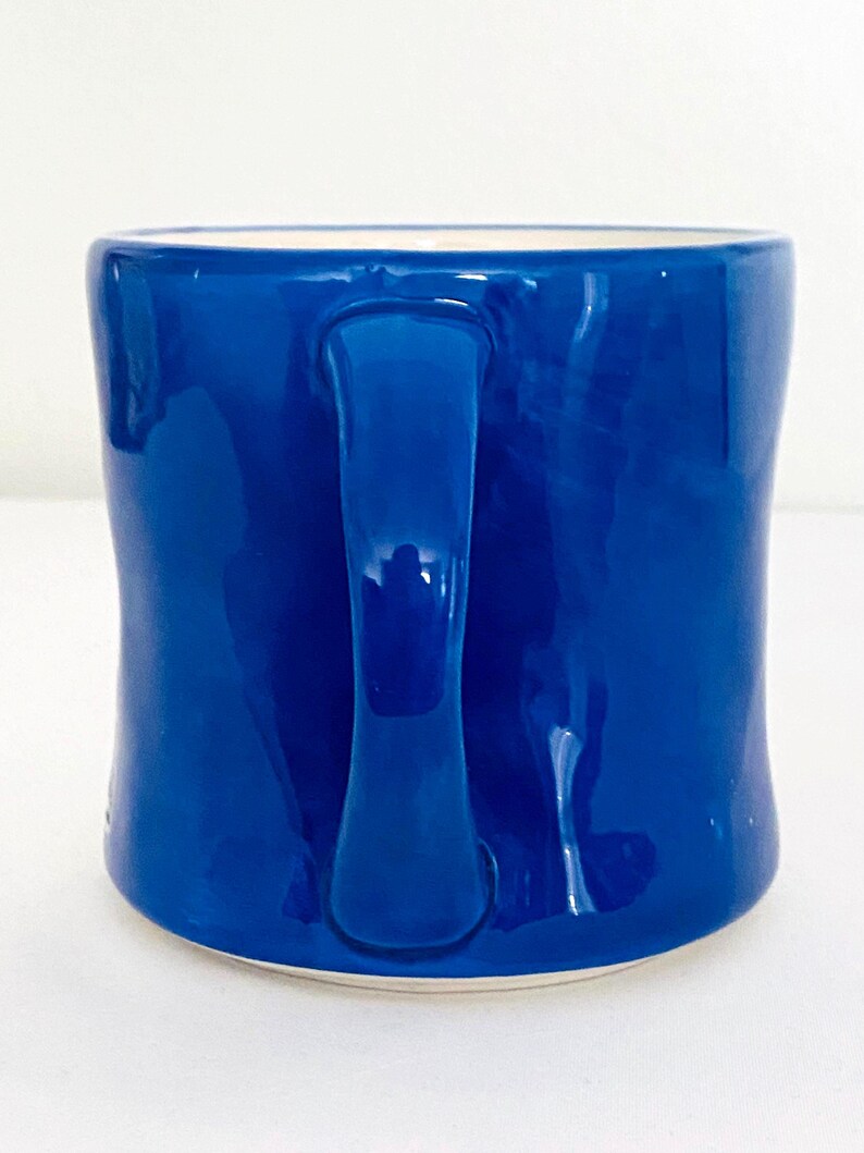 Anthropologie Colorway Monogram “L” Ceramic Blue Mug image 3