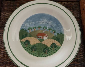 Set Of 6 Sango  Sangostone COUNTRY COTTAGE 3645  6.5” Salad plates  Never Used