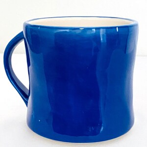Anthropologie Colorway Monogram “L” Ceramic Blue Mug image 4