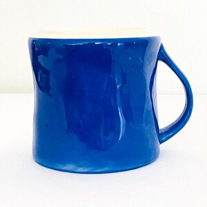 Anthropologie Colorway Monogram “L” Ceramic Blue Mug image 7