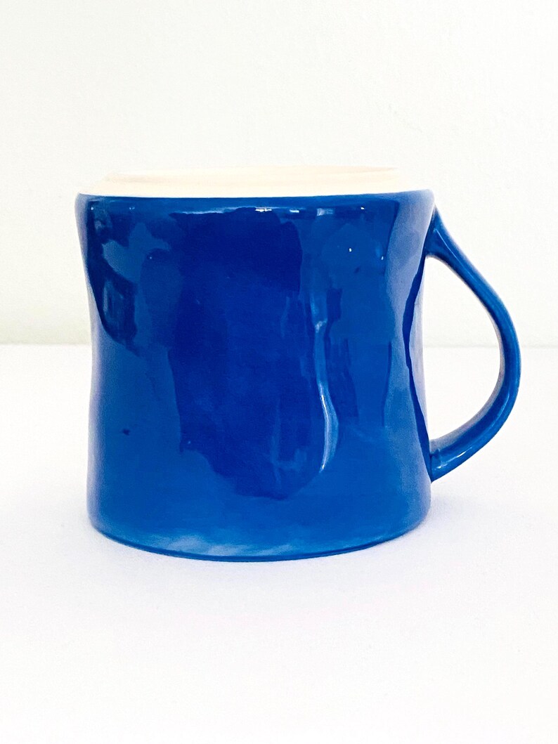 Anthropologie Colorway Monogram “L” Ceramic Blue Mug image 7