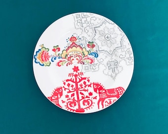 Anthropologie Ceramic Salad Plate