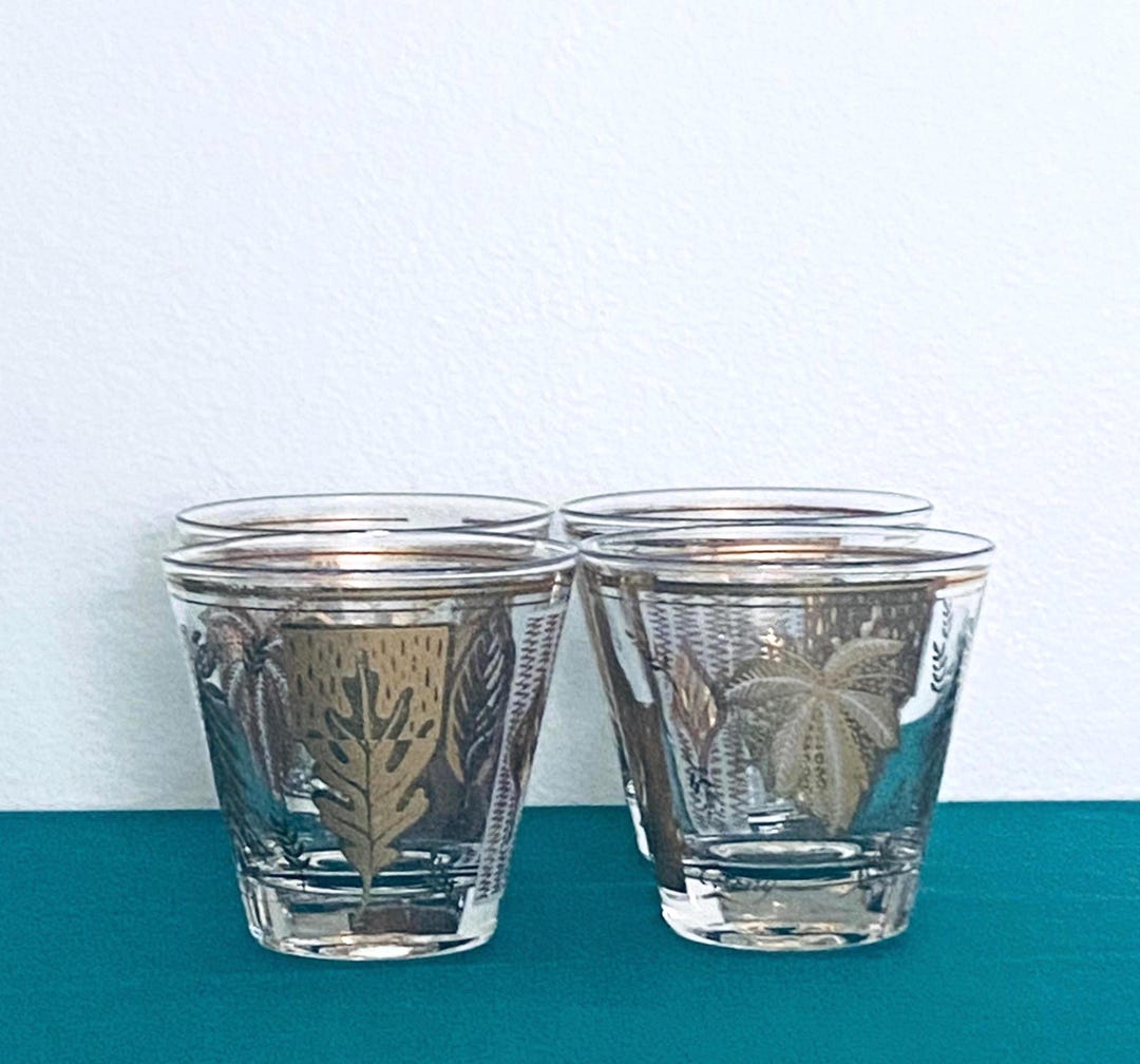 Four 1950s-1960s Signed Colony Glass Old Fashioned Glasses - Etsy