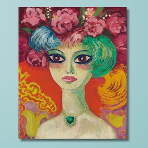 Kees van Dongen The Woman Portrait Poster Art Print,Kees van Dongen Canvas Art,Reproduction Print,Office Room Decor,Modern Canvas Wall Art/5