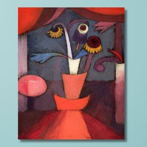 Paul Klee Autumn Flower (1922)Paul Klee Wall Art,Paul Klee Abstract,Exhibition Poster Surrealism Decor,Vintage Abstract,Reproduction Artwork